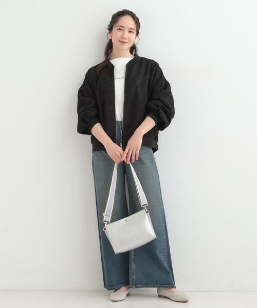 DRESKIP(ドレスキップ)の「【S-LL】お顔周りを美しく見せる ボートネックロンT(Tシャツ/カットソー・レディース・ホワイト系1/ダークブラウン系/ブラック系1/ピンク系2・01/02/03/04)」の12枚目の写真