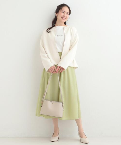 DRESKIP(ドレスキップ)の「【S-LL】お顔周りを美しく見せる ボートネックロンT(Tシャツ/カットソー・レディース・ホワイト系1/ダークブラウン系/ブラック系1/ピンク系2・01/02/03/04)」の13枚目の写真