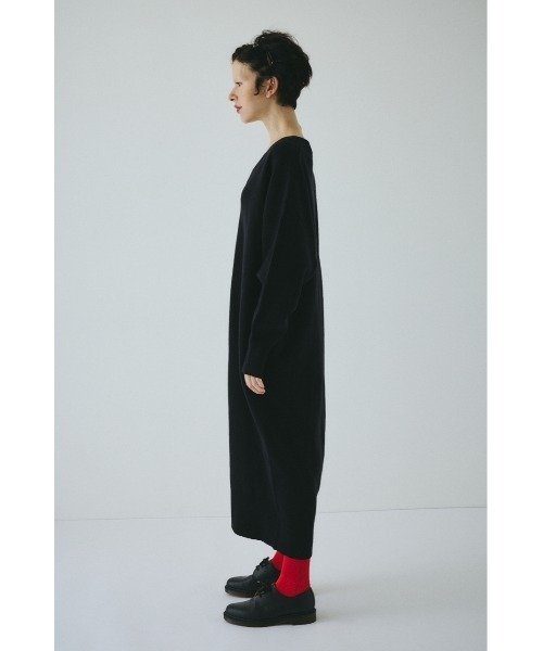 セール】V neck knit one piece Vネックニットワンピース（ワンピース