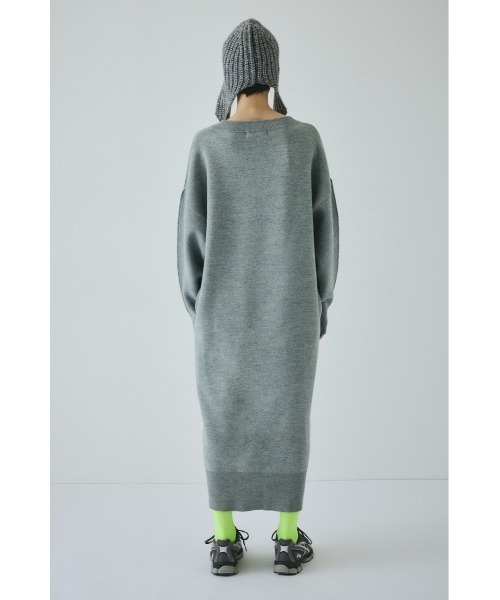 HeRIN.CYE(ヘリンドットサイ)の「V neck knit one piece Vネックニットワンピース(ワンピース・レディース・ブラック/グレー系その他/ホワイト系その他/パープル系その他・FREE)」の10枚目の写真