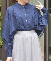 axes femme | ケープ風フレアジャカードブラウス(シャツ/ブラウス)