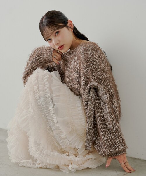 Chico（チコ）の「【SALON by Chico】ボリュームチュールスカート（スカート・レディース・チャコールグレー/アイボリー/ブラック・FREE）」の10枚目の写真