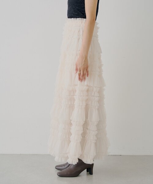 Chico（チコ）の「【SALON by Chico】ボリュームチュールスカート（スカート・レディース・チャコールグレー/アイボリー/ブラック・FREE）」の20枚目の写真