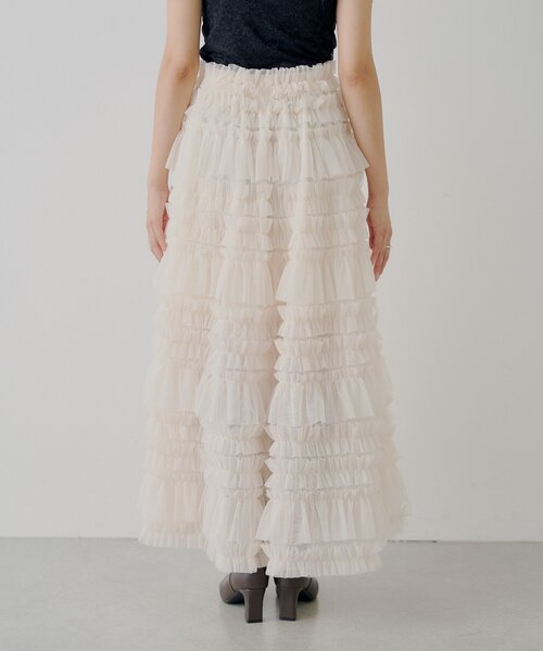Chico（チコ）の「【SALON by Chico】ボリュームチュールスカート（スカート・レディース・チャコールグレー/アイボリー/ブラック・FREE）」の21枚目の写真