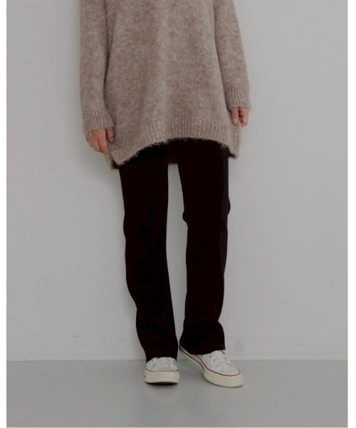 JUMELLE（ジュメロ）の「【カット可能,美脚】selfcut pleats pants（その他パンツ・レディース・ブラック/アイボリー・MEDIUM）」の9枚目の写真