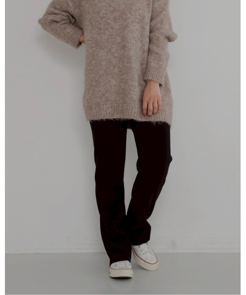 JUMELLE（ジュメロ）の「【カット可能,美脚】selfcut pleats pants（その他パンツ・レディース・ブラック/アイボリー・MEDIUM）」の11枚目の写真