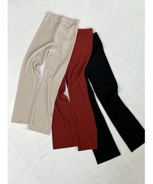 JUMELLE（ジュメロ）の「【カット可能,美脚】selfcut pleats pants（その他パンツ・レディース・ブラック/アイボリー・MEDIUM）」の13枚目の写真