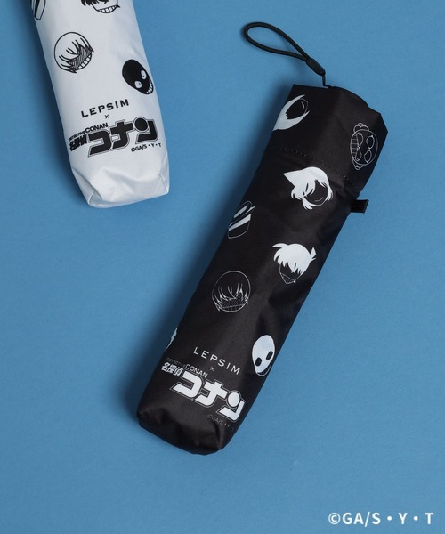 LEPSIM(レプシィム)の「【名探偵コナン】晴雨兼用折り畳み傘 459941(折りたたみ傘・レディース・オフホワイト/ブラック・ONE SIZE)」の1枚目の写真