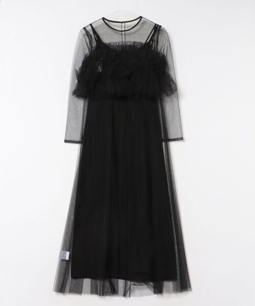 DONOBAN(ドノバン)の「【ANDRESD】multiway volume tulle dress 結婚式 ワンピース パーティードレス オケージョンドレス お呼ばれ 二次会 成人式 同窓会(ドレス・レディース・ブルー/グリーン/ブラック・L/M/S)」の4枚目の写真