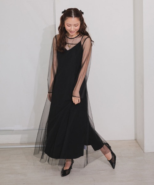 multiway volume tulle dress チュールドレス ANDRESD ドレス マルチウェイボリュームチュールドレス / multiway