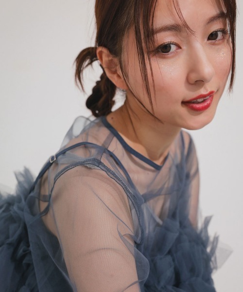 DONOBAN(ドノバン)の「【ANDRESD】multiway volume tulle dress 結婚式 ワンピース パーティードレス オケージョンドレス お呼ばれ 二次会 成人式 同窓会(ドレス・レディース・ブルー/グリーン/ブラック・L/M/S)」の9枚目の写真