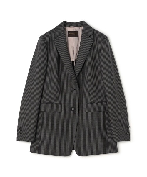 セール】シングルトラックストライプ 2Bテーラードジャケット（ダウン