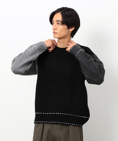 COMME CA ISM（コムサイズム）の「ハンドステッチプルオーバー（ニット/セーター・メンズ・アイボリー/ブラック/ネイビー・SMALL/MEDIUM/LARGE）」の10枚目の写真