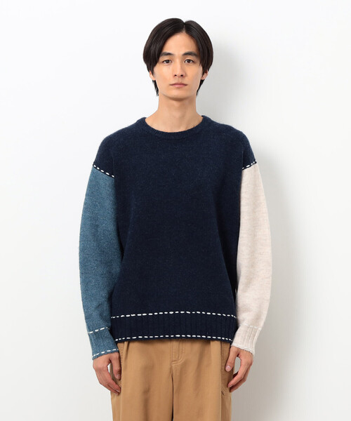 COMME CA ISM（コムサイズム）の「ハンドステッチプルオーバー（ニット/セーター・メンズ・アイボリー/ブラック/ネイビー・SMALL/MEDIUM/LARGE）」の17枚目の写真