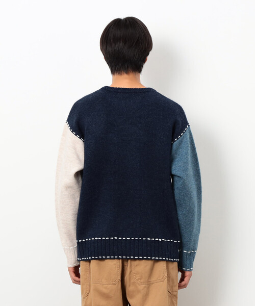 COMME CA ISM（コムサイズム）の「ハンドステッチプルオーバー（ニット/セーター・メンズ・アイボリー/ブラック/ネイビー・SMALL/MEDIUM/LARGE）」の19枚目の写真