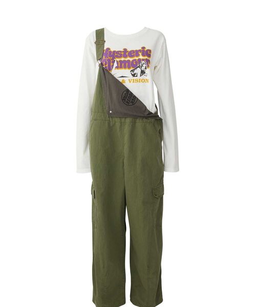 HYSTERIC GLAMOUR（ヒステリックグラマー）の「ミリタリーオーバーオール（つなぎ/オールインワン・レディース・ブラック/その他2/カーキ系/カーキ・MEDIUM/SMALL）」の19枚目の写真