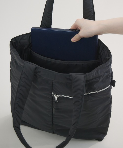 kuros'(クロス)の「【kuros’オリジナル】高密度織ナイロントートバッグ 豊岡産(トートバッグ・レディース・ブラック・FREE)」の9枚目の写真