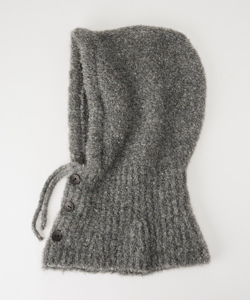 BARNYARDSTORM（バンヤードストーム）の「BARNYARDSTORM / フードツキスヌード（ネックウォーマー/スヌード・レディース・グレー/ホワイト/ベージュ・FREE）」の12枚目の写真