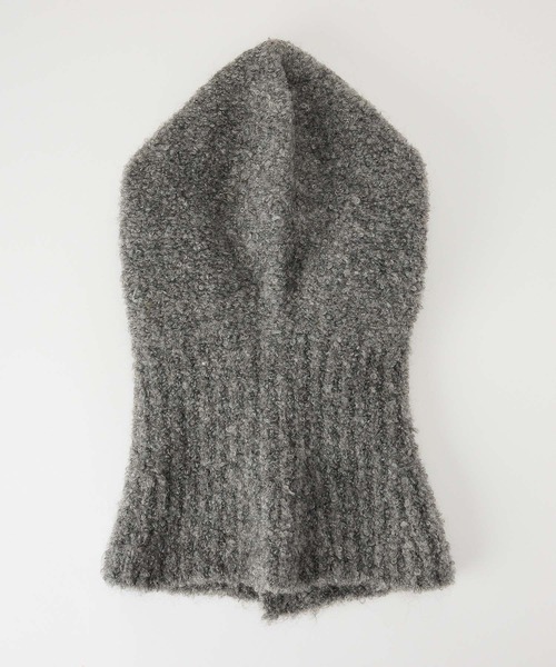 BARNYARDSTORM（バンヤードストーム）の「BARNYARDSTORM / フードツキスヌード（ネックウォーマー/スヌード・レディース・グレー/ホワイト/ベージュ・FREE）」の13枚目の写真