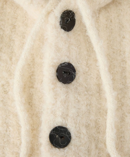 BARNYARDSTORM（バンヤードストーム）の「BARNYARDSTORM / フードツキスヌード（ネックウォーマー/スヌード・レディース・グレー/ホワイト/ベージュ・FREE）」の14枚目の写真