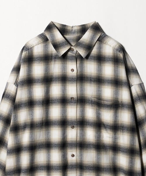 セール】コットン ネル チェック シャツ（シャツ/ブラウス）｜green