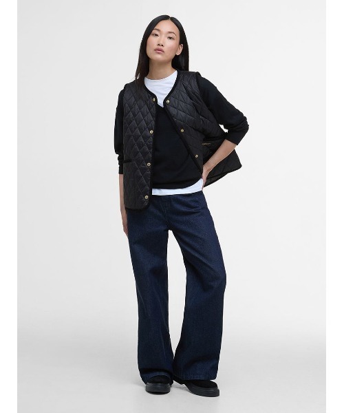 Barbour(バブアー)の「Wilmaキルティング ベスト(レディース)(その他アウター・レディース・ベージュ/ブラック・10/8)」の11枚目の写真