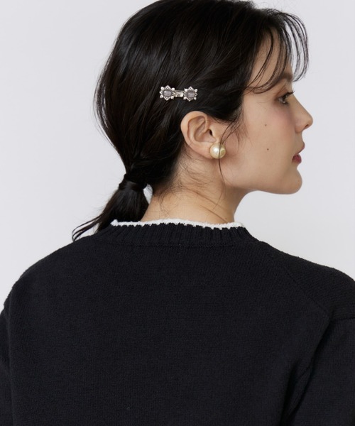 Maglie le cassetto(マーリエ ル カセット)の「コンパクトクルーネックニット(ニット/セーター・レディース・ブラック・9号)」の16枚目の写真