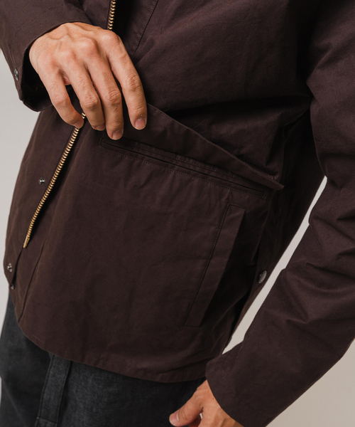 Barbour(バブアー)の「Barbour for MARKAWARE & EDIFICE 別注 TRANSPORT/トランスポート(その他アウター・メンズ・ブラウン/ブラック・3/2/1)」の11枚目の写真