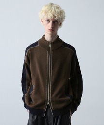 HARE | ステッチライントラックニット(HARE)(カーディガン/ボレロ)