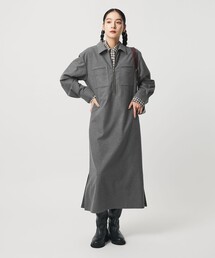 BEAUTY&YOUTH UNITED ARROWS | ハーフジップ スリットワンピース(ワンピース)