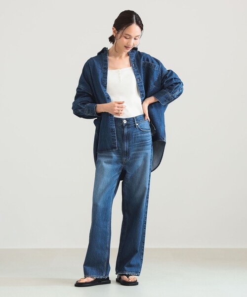 upperhights(アッパーハイツ)の「【別注】upper hights / THE MORGAN デニムシャツ(シャツ/ブラウス・レディース・ブルー系その他4・1/0)」の2枚目の写真