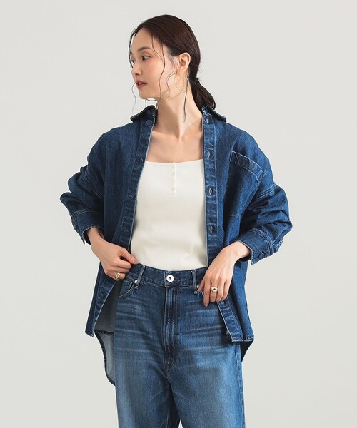 upperhights(アッパーハイツ)の「【別注】upper hights / THE MORGAN デニムシャツ(シャツ/ブラウス・レディース・ブルー系その他4・1/0)」の6枚目の写真