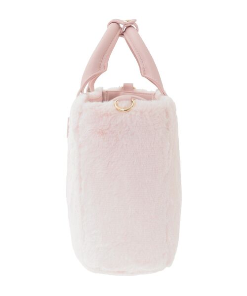 Maison de FLEUR（メゾンドフルール）の「フェイクファー中仕切りバッグ（ハンドバッグ・レディース・ピンク/ブルー/ホワイト・FREE）」の9枚目の写真