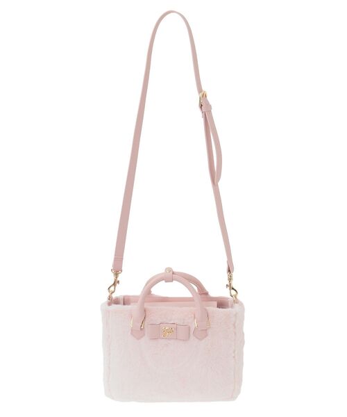 セール】フェイクファー中仕切りバッグ（ハンドバッグ）｜Maison de