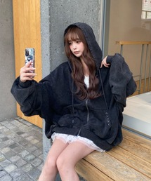 RAY CASSIN | ピグメントルーズスウェット / パーカー(パーカー)