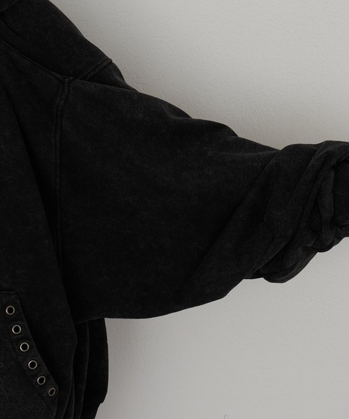 RAY CASSIN（レイカズン）の「ピグメントルーズスウェット / パーカー（パーカー・レディース・ブラック/ベージュ/ブラウン・FREE）」の18枚目の写真