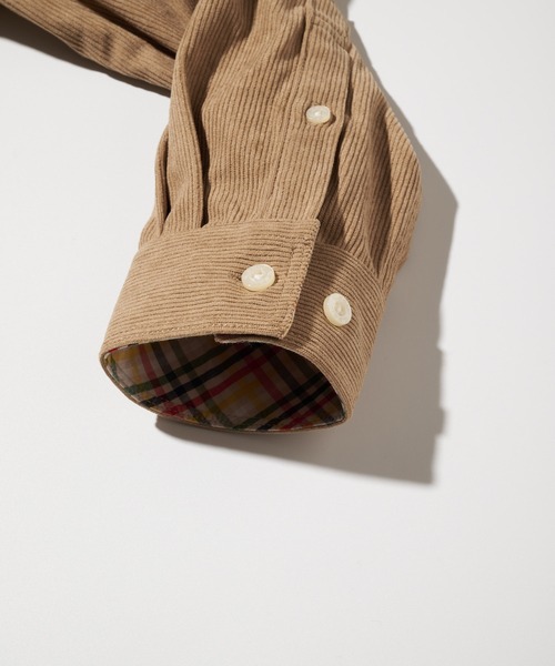 Arnold Palmer(アーノルドパーマー)の「16Wコーデュロイ シェア シャツ(シャツ/ブラウス・レディース・ブラック/グレイッシュベージュ/アッシュブラウン・LL/L/M/S/XS)」の9枚目の写真