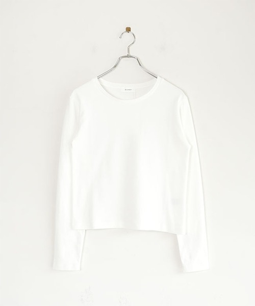 SOLAMONAT（ソラモナ）の「ベーシック天竺　ベーシッククルーネックカットソー（Tシャツ/カットソー・レディース・ホワイト/モカ/グレー/ブラック・FREE）」の6枚目の写真