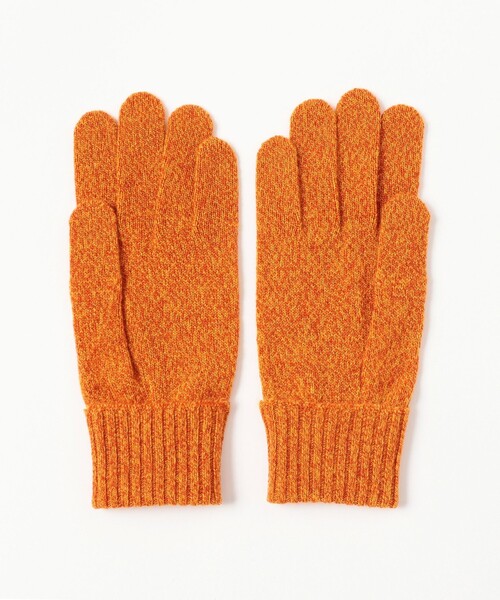 BEAMS JAPAN(ビームス ジャパン)の「【別注】tet. / 天竺 ミックス カシミヤ ミックスカラーグローブ Men(手袋・レディース・オレンジ・ONE SIZE)」の7枚目の写真