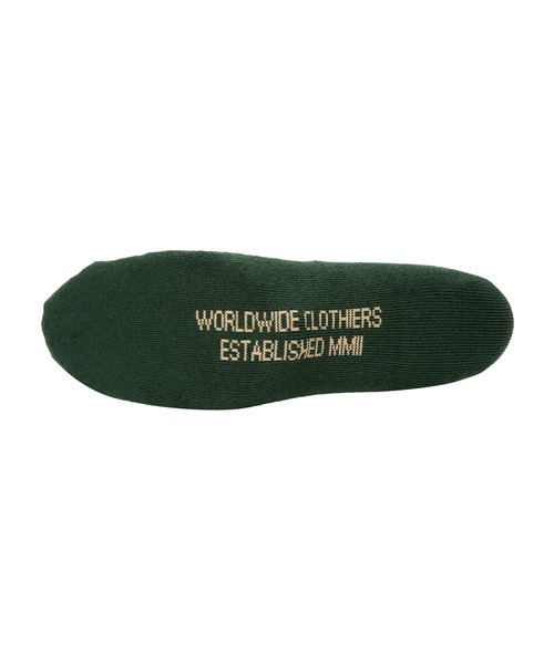 HUF(ハフ)の「WORLDWIDE CLOTHIERS SOCKS(ソックス/靴下・メンズ・グリーン/ホワイト・O/S)」の4枚目の写真