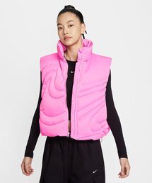 NIKE(ナイキ)のナイキ スポーツウェア スウッシュ シリーズ ウィメンズ オーバーサイズド ダウン ベスト / Nike Sportswear Swoosh Series Women's Oversized Down Vest IH8008-606 Pink Spell(ダウンベスト)