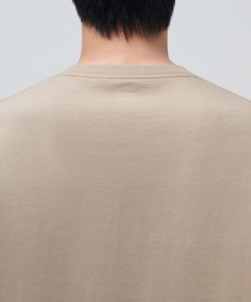 MUSINSA STANDARD（ムシンサスタンダード）の「ベーシッククルーネックTシャツ[ベージュ]（Tシャツ/カットソー・メンズ・その他・SMALL/MEDIUM）」の4枚目の写真