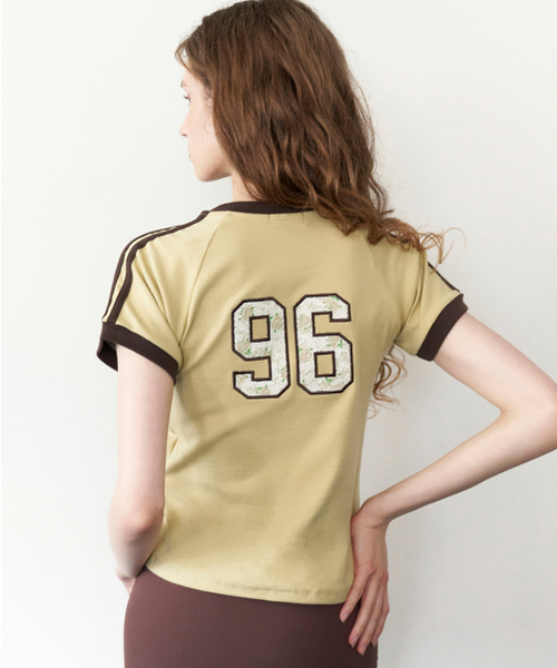 ROCKCAKE(ロックケーキ)の「Sports 96 Lace Crop Top - Yellow(Tシャツ/カットソー・レディース・その他・SMALL/MEDIUM)」の1枚目の写真