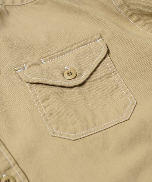 FRIZMWORKS（フリズムワークス）の「TWILL UTILITY POCKET SHIRT JACKET _ BEIGE（シャツ/ブラウス・メンズ・その他・MEDIUM/LARGE/X-LARGE）」の4枚目の写真