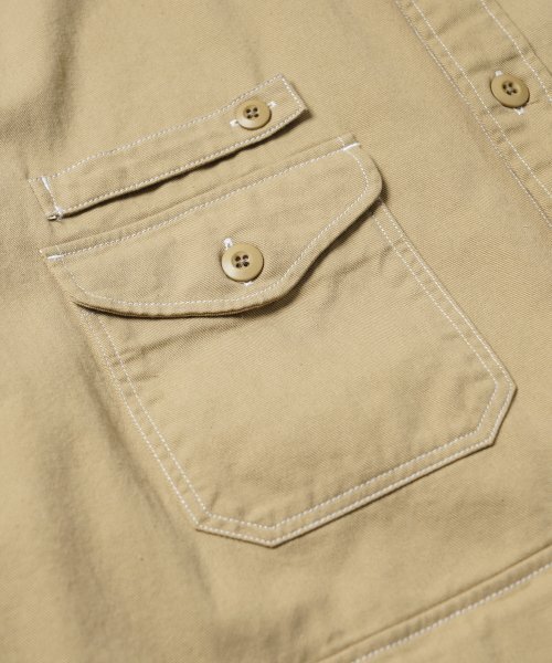 FRIZMWORKS（フリズムワークス）の「TWILL UTILITY POCKET SHIRT JACKET _ BEIGE（シャツ/ブラウス・メンズ・その他・MEDIUM/LARGE/X-LARGE）」の5枚目の写真