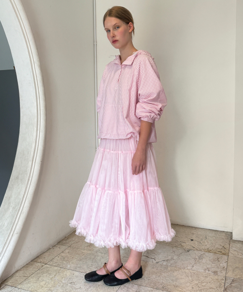SINOON（シヌーン）の「Tute Midi Skirt (Light Pink)（スカート・レディース・ライトピンク・FREE）」の2枚目の写真