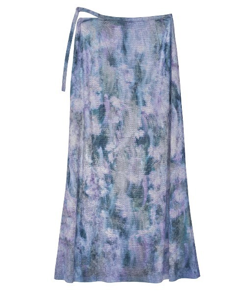 Ameri(アメリ)の「UND LANDSCAPE PRINT WAIST SLIT SKIRT(スカート・レディース・パープル/グリーン/ブルー・SMALL/MEDIUM)」の21枚目の写真