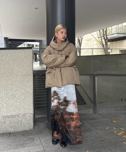 セール】UND LANDSCAPE PRINT WAIST SLIT SKIRT（スカート）｜Ameri