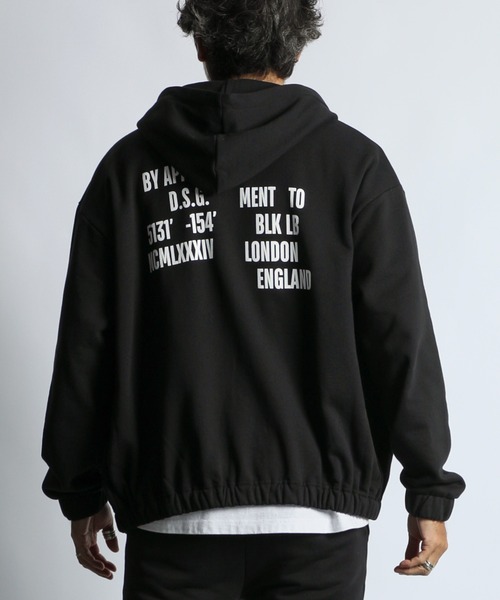 The DUFFER of ST.GEORGE(ザダファーオブセントジョージ)の「【WEB限定アイテム】〔BLACK LABEL〕"A-PACK" SETUP BALLOON PARKA:セットアップ 短丈 バルーンパーカー(パーカー・メンズ・ブラック・XX-LARGE/X-LARGE/LARGE/MEDIUM/SMALL)」の2枚目の写真
