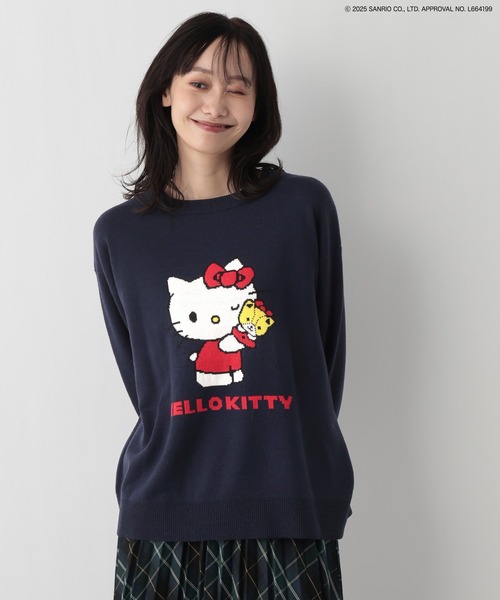 FOUND GOOD（ファウンドグッド）の「【サンリオキャラクターズ】ジャガードニット/31035187（ニット/セーター・レディース・ブルー系9/アイボリー/ホワイト系7/ネイビー・L/M）」の4枚目の写真